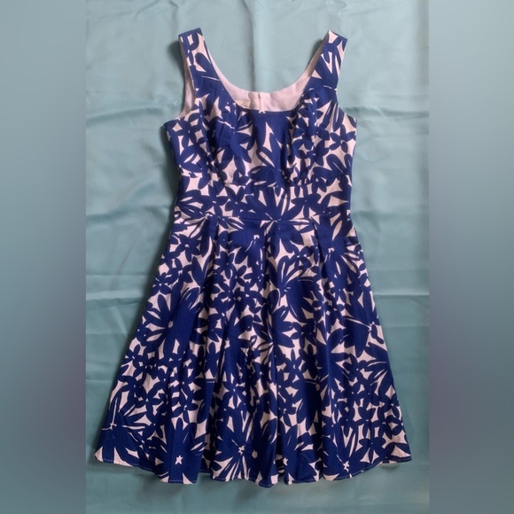 Kim Rogers Dresses & Skirts - Kim Rogers Blue Floral Dress